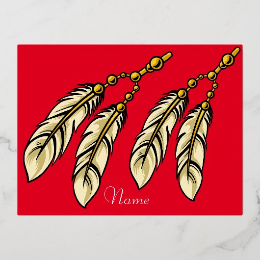 Apache-veren Thunder_Cove Folie Feestdagen Briefkaart (Voorkant)