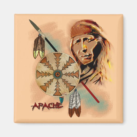 Apache Warrior Magneet (Voorkant)