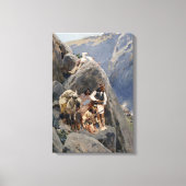 Apache Warriors: hinderlaag voor Amerikaanse caval Canvas Afdruk (Voorkant)