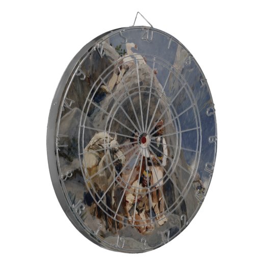 Apache Warriors: hinderlaag voor Amerikaanse caval Dartbord (Voorkant Links)