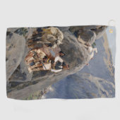 Apache Warriors: hinderlaag voor Amerikaanse caval Golfhanddoek (Horizontaal)