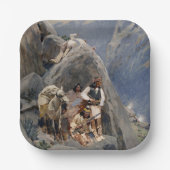 Apache Warriors: hinderlaag voor Amerikaanse caval Papieren Bordje (Voorkant)