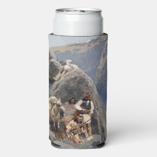 Apache Warriors: hinderlaag voor Amerikaanse caval Seltzer Blikjeskoeler (Seltzer Achterkant)