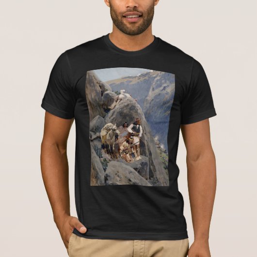 Apache Warriors: hinderlaag voor Amerikaanse caval T-shirt (Voorkant)