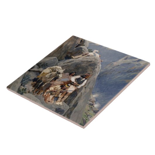 Apache Warriors: hinderlaag voor Amerikaanse caval Tegeltje (Zijkant)