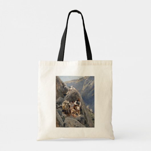 Apache Warriors: hinderlaag voor Amerikaanse caval Tote Bag (Achterkant)