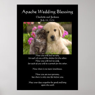 Apache Wedding Blessding Pets in Love Poster