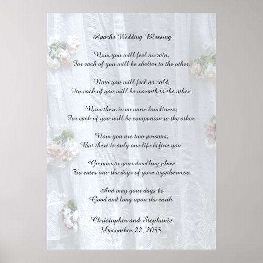 Apache Wedding Blessing 20 x 28-inch  kant Poster (Voorkant)
