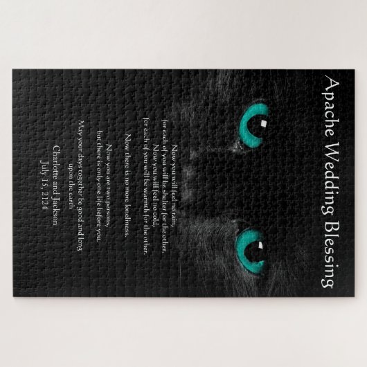 Apache Wedding Blessing Black Cat Legpuzzel (Horizontaal)