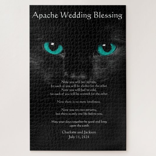 Apache Wedding Blessing Black Cat Legpuzzel (Verticaal)