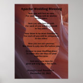 Apache Wedding Blessing Canyon Foto 20x28 Matte Poster (Voorkant)