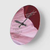 Apache Wedding Blessing Canyon Foto Clock Custom Ronde Klok (Hoek)