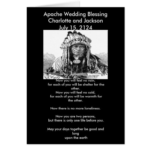 Apache Wedding Blessing Cheif (Voorkant)