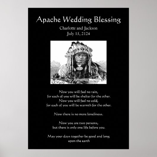 Apache Wedding Blessing Cheif Poster (Voorkant)