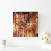 Apache Wedding Blessing Custom Square Wall klok (Huis)