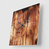 Apache Wedding Blessing Custom Square Wall klok (Hoek)