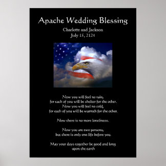 Apache Wedding Blessing Eagle Poster