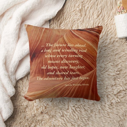 Apache Wedding Blessing, gepersonaliseerd zuidwest Kussen (Deken)