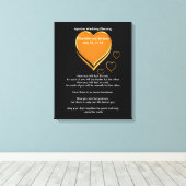 Apache Wedding Blessing Gold Hearts Canvas Afdruk (Insitu (Houten vloer))