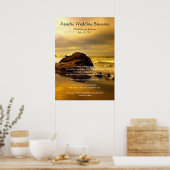 Apache Wedding Blessing Gold Ocean Rock Poster (Keuken)