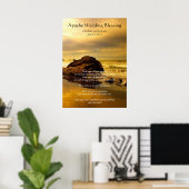 Apache Wedding Blessing Gold Ocean Rock Poster (Thuiskantoor)