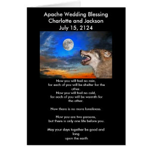Apache Wedding Blessing Gray Wolf
