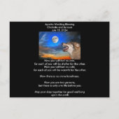 Apache Wedding Blessing Gray Wolf Briefkaart (Voorkant)