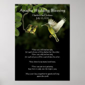 Apache Wedding Blessing Hummingbird feed Baby's Poster (Voorkant)