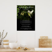 Apache Wedding Blessing Hummingbird feed Baby's Poster (Keuken)