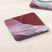 Apache Wedding Blessing, Jubileum Gift Onderzetter (Linkerzijde)