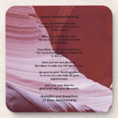 Apache Wedding Blessing, Jubileum Gift Onderzetter (Voorkant)