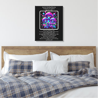 Apache Wedding Blessing Luminous Mushroom Fantasy Canvas Afdruk