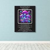 Apache Wedding Blessing Luminous Mushroom Fantasy Canvas Afdruk (Insitu (Houten vloer))