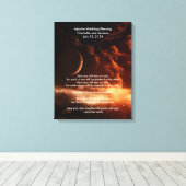 Apache Wedding Blessing Moon en Universe Canvas Afdruk (Insitu (Houten vloer))