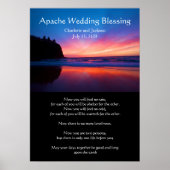 Apache Wedding Blessing oceaan met een eiland Poster (Voorkant)