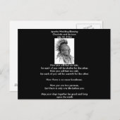 Apache Wedding Blessing Ojibwa Cheif Briefkaart (Voorkant / Achterkant)
