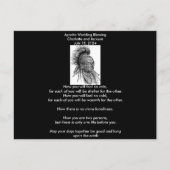 Apache Wedding Blessing Ojibwa Cheif Briefkaart (Voorkant)