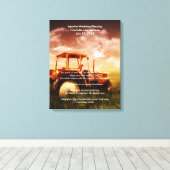 Apache Wedding Blessing Old Tractor Canvas Afdruk (Insitu (Houten vloer))