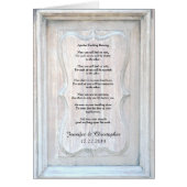 Apache Wedding Blessing, oude houten deur (Voorkant)