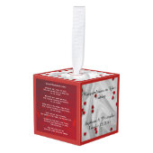 Apache Wedding Blessing Personalized Red Hearts Decoratie (Voorkant hoekig)