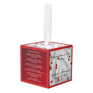 Apache Wedding Blessing Personalized Red Hearts Decoratie