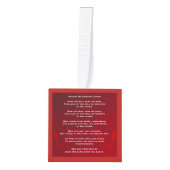 Apache Wedding Blessing Personalized Red Hearts Decoratie (Voorkant)