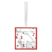 Apache Wedding Blessing Personalized Red Hearts Decoratie (Rechts)