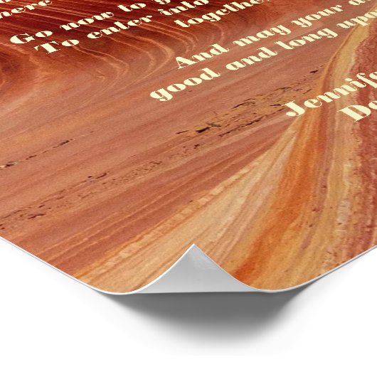 Apache Wedding Blessing Poster 11 x 14 inch Matte (Hoek)