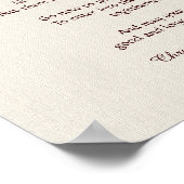 Apache Wedding Blessing Poster 11 x 14 inch Rustic (Hoek)