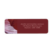 Apache Wedding Blessing Return Address Labels (Voorkant)