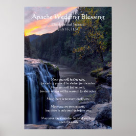 Apache Wedding Blessing River Water Herfsten Poster