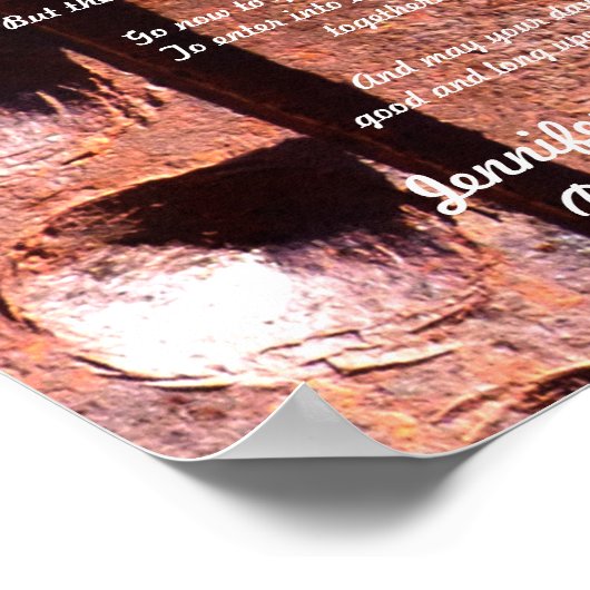 Apache Wedding Blessing Rusty Metal Kijk Poster (Hoek)