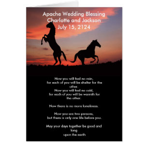 Apache Wedding Blessing silhouet