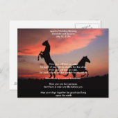 Apache Wedding Blessing silhouet Briefkaart (Voorkant / Achterkant)